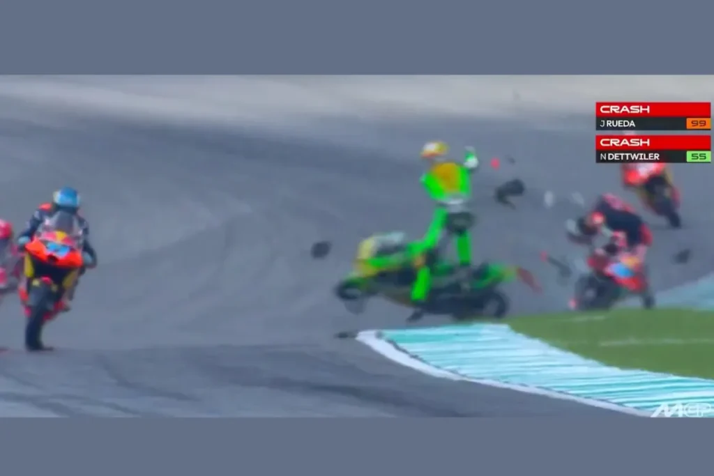 Moto3 Champion José Antonio Rueda Airlifted After Severe Crash with Dettwiler at Malaysian GP